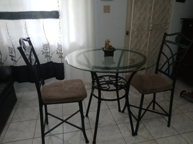 Round Glass 3pc Multi-Purpose Table Tables & Desks Kingston