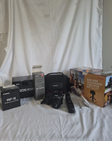 Canon EOS R50 Vlogging Creator Kit (RF‑S 10–18mm) Cameras Ironshore
