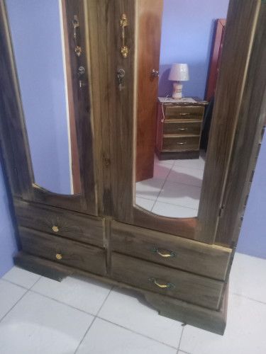 Spacious Mahoe Wooden Wardrobe- Good Condition Wardrobes & Closets Mandeville 