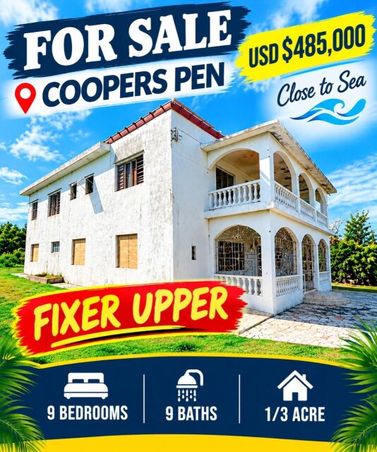 9 Bed 9 Baths FIXER UPPER COOPERS PEN USD$485,000 Houses FALMOUTH