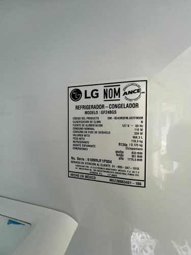 LG 3 DOOR REFRIGERATOR 