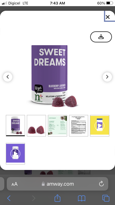 Nutrilite Sweet Dreams SleepGummies 30 Day Supply  Pills Premium International Store