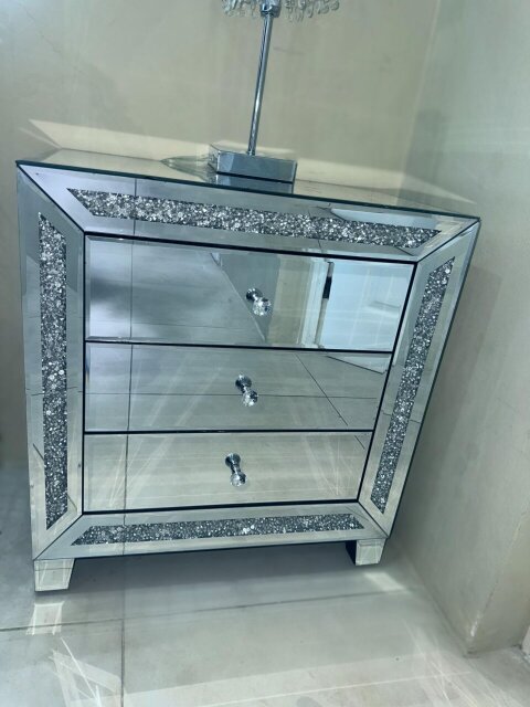 Mirrored Nightstand  (set Of 2) Chest of Drawers Montegobay