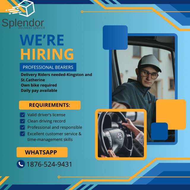 HIRING BEARERS Part Time Jobs St.Catherine
