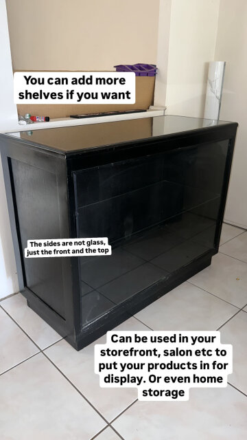 PORTABLE MASSAGE BED And GLASS SHOWCASE
