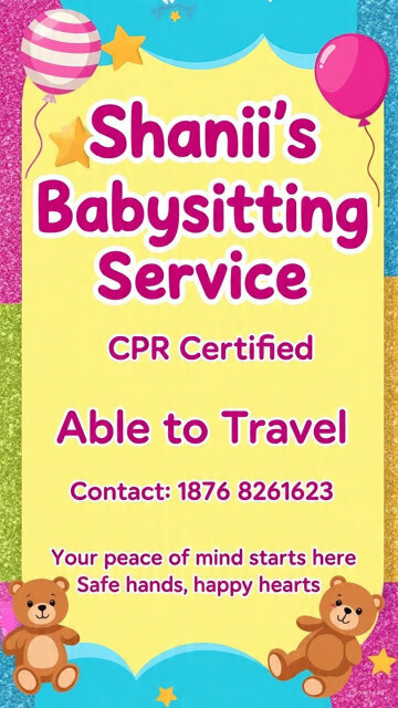 Shanii Babysitting Services Day Care Services St Catherine