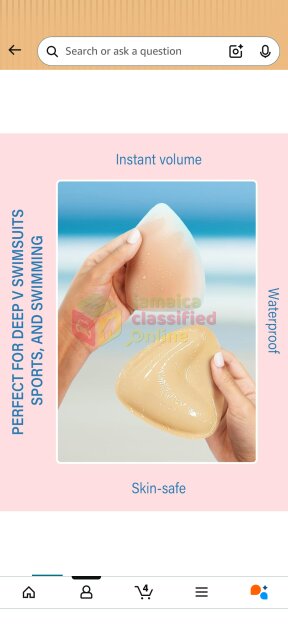 Sticky Bra Push Up Inserts Set  With Nipple Covers
