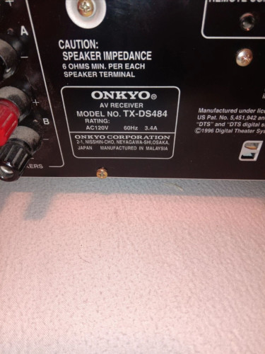 Onkyo TX-DS484 AV Receiver Works Perfectly
