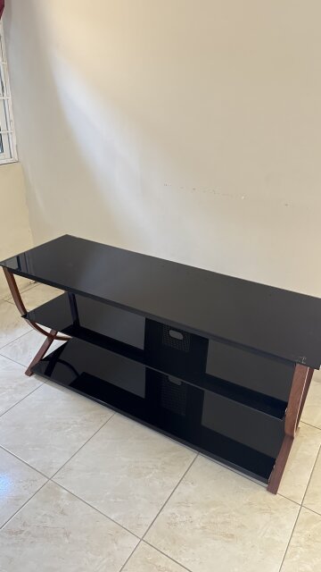 3 Tier Tempered Glass Tv Stand