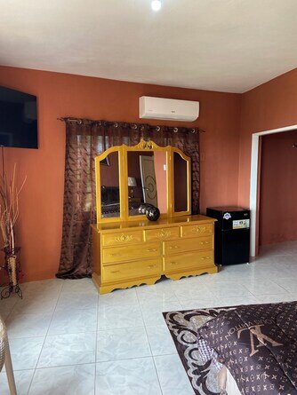 Airbnb One Bedroom With Pool And Living Area