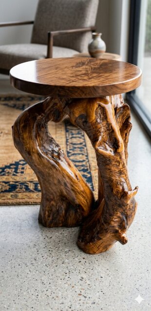 Cedar Live Edge Natural Table Tables & Desks Ocho Rios