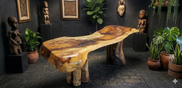Cedar Live Edge Natural Table