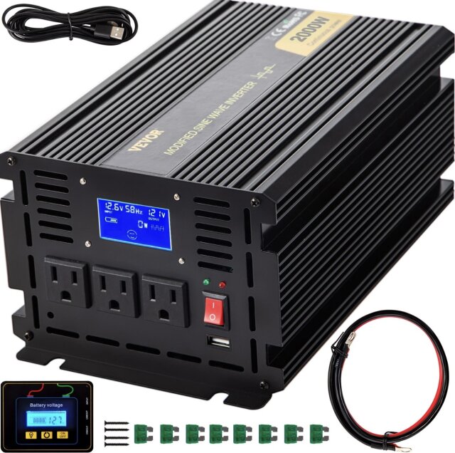 Vevor 2000w Modified Sine Wave Inverter