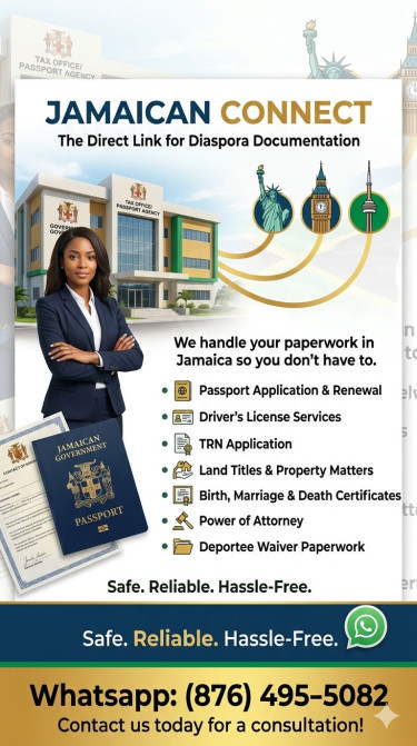 Land  Titles, Birth Certificate, Passports. Etc Legal Services Greater Portmore 