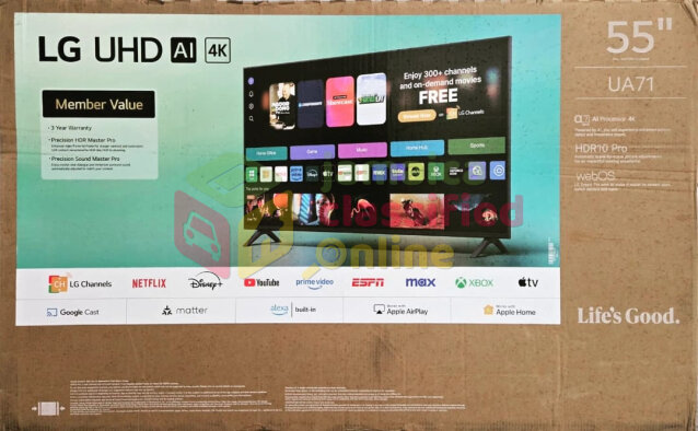New 55 Inch TV TV Vineyard Town