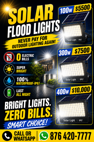 Solar Flood Lights Smart Home & Surveillance Ocho Rios