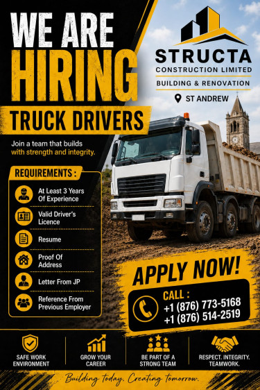 Truck Driver Needed To Drive 10 Wheeler Tipper  Full Time Jobs Arcadia Ave