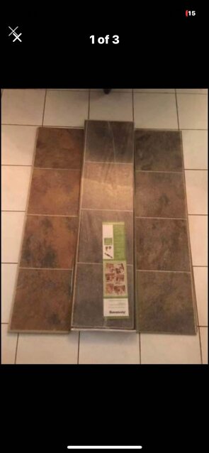 Armstrong Locking Laminate Tile Flooring, 2 Colors