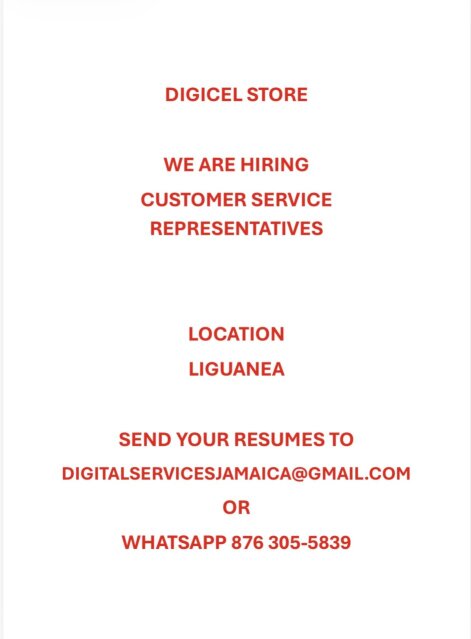 Customer Service Full Time Jobs Liguanea