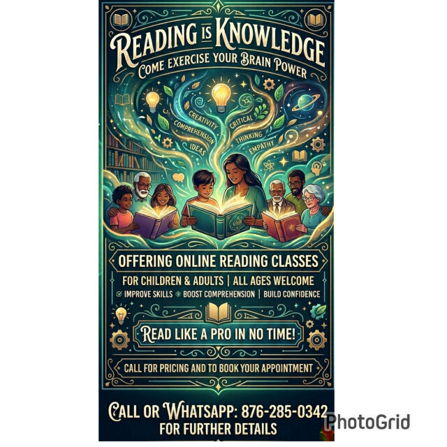 We Offer Reading Classes Full Time Jobs Kingston