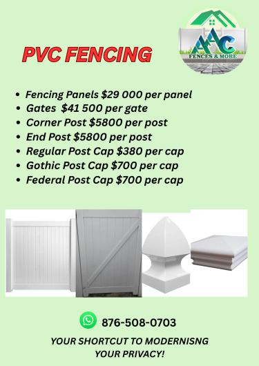PVC Fencing  Other Market St Catherine 