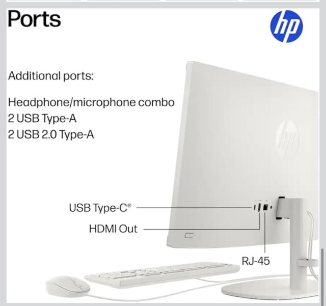 All In One 22inch  HP Computer