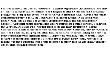 BOGUE VILLAGE 5 Bedroom