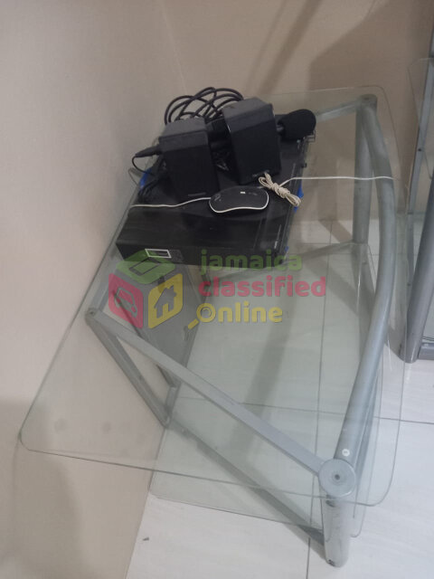 Two Pieces Glass Entertainment Set