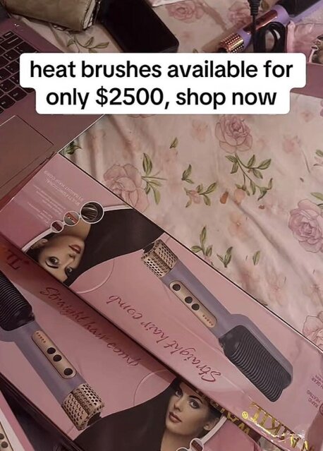 Straighten Hair Heat Brush