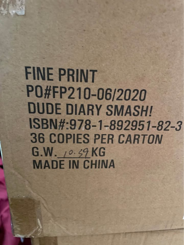 4 Boxes Of 36 Copies Of Books Dude Diary Smash!.