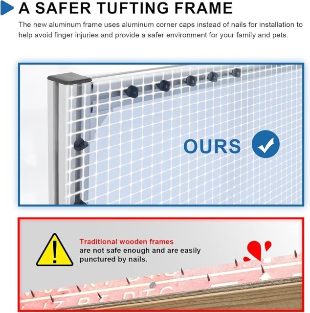 Metal Tufting Frame For Rug Making 5x6