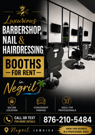 Hairdresser/Barber/Nail Tech Shops & Booths Negril