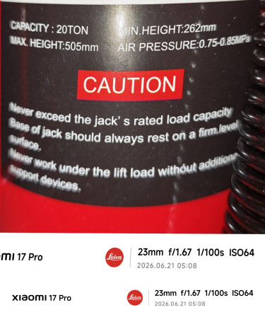 20 TonlbPneumatic Air Hydraulic Bottle Jack 