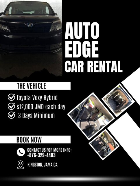 Toyota Voxy For Rent Vans & SUVs Crossroads St.Andrew