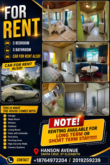 3 Bedroom 3 Bathroom  Houses Santa Cruz 