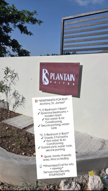 Rent 2 Bedroom 1bthrm Apt In Anchovy, St. James Apartments Anchovy, St. James