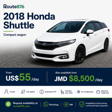 2018 Honda Shuttle For Rent Cars Kingston