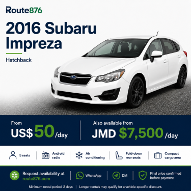 2016 Subaru Impreza For Rent Cars Kingston