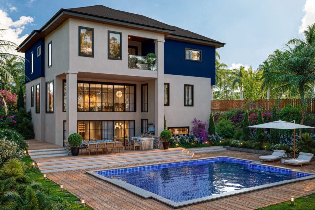 4 Bed, 3.5 Bath Villa With Ocean View
