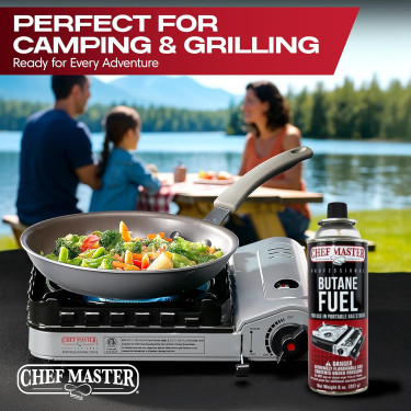 Chef Master Butane Gas 12 X 8oz 
