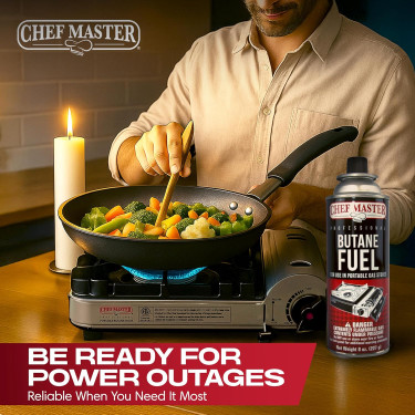 Chef Master Butane Gas 12 X 8oz 