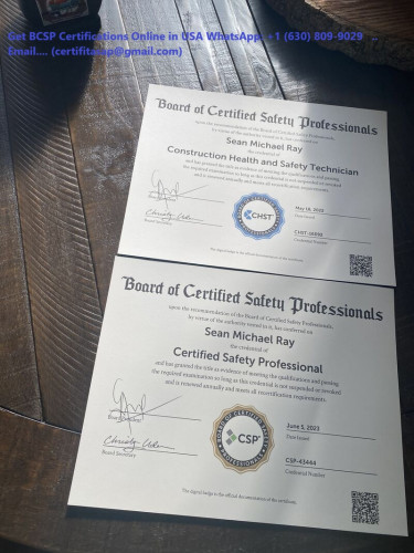 Buy OSHA, NEBOSH, BCSP, And Safety Certifications 