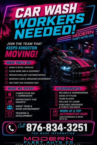 Car Wash Attendants Needed 