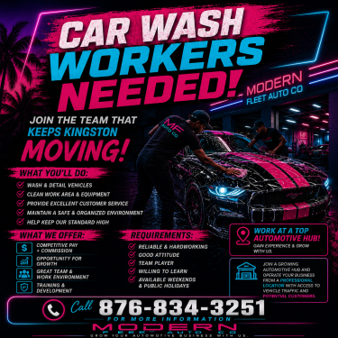 Car Wash Attendants Needed  Full Time Jobs Windward Road 