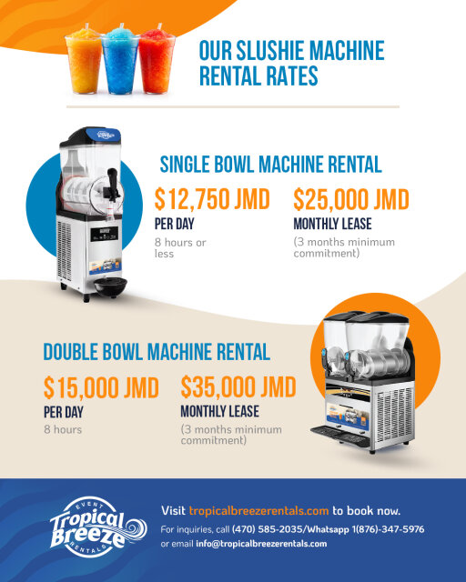 Single Bowl Slush Machine Rental