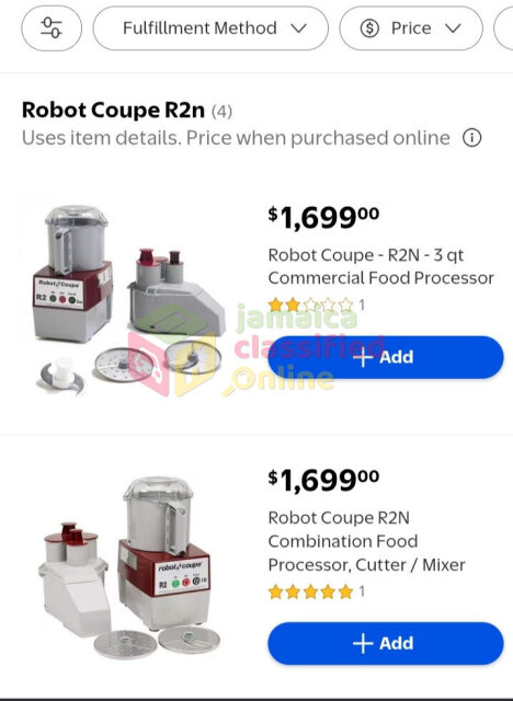 R2N Robot Coupe Commercial Food Processor Blenders Brown's Town
