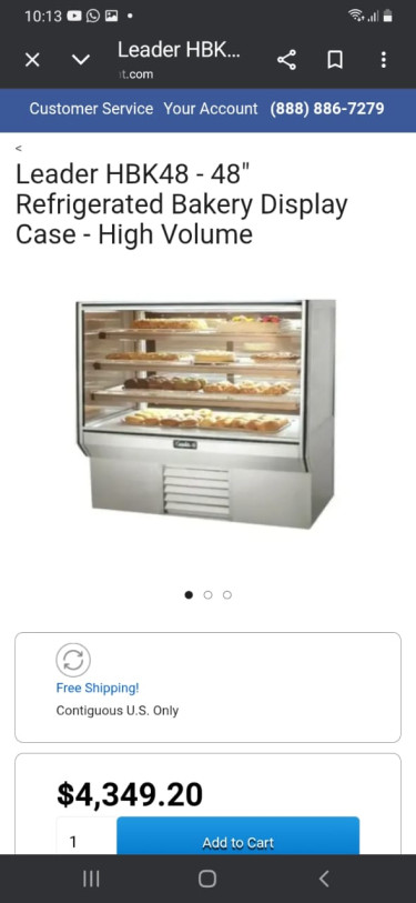 48 Inch Commercial Refrigerated Bakery Display  Refrigerators Brown's Town 