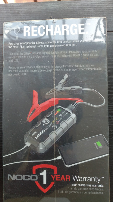 Noco Boost Plus Jump Starter And Phone Charger 