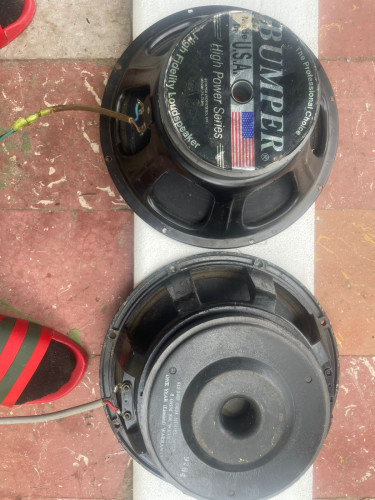 Two 12inch Speakers One Have Small Hole In Dust Ca Audio Equipment Cross Road Police Station/ Downtown 