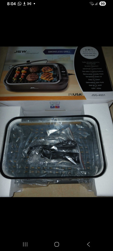 Smokeless Non-Stick Grill-Brand New-JSW Gourmet Ovens Island Wide